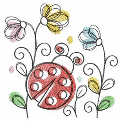 Doodle Bugs 01(Md) machine embroidery designs