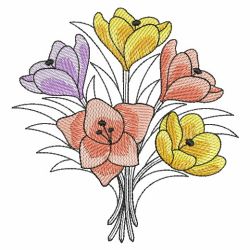 Sketched Flower Bouquets 10(Md)
