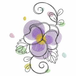 Doodle Flowers 3 01(Lg) machine embroidery designs