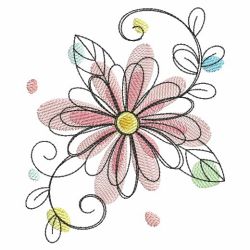 Doodle Flowers 3 02(Sm) machine embroidery designs