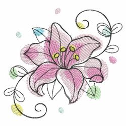 Doodle Flowers 3 03(Sm) machine embroidery designs