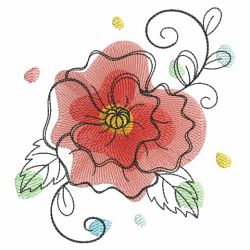 Doodle Flowers 3 05(Lg) machine embroidery designs