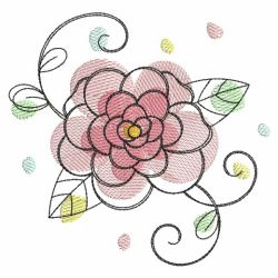 Doodle Flowers 3 08(Sm) machine embroidery designs