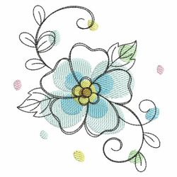 Doodle Flowers 3 09(Md) machine embroidery designs