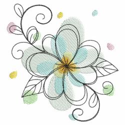 Doodle Flowers 3 10(Md) machine embroidery designs