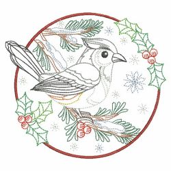 Vintage Winter Birds 02(Lg) machine embroidery designs