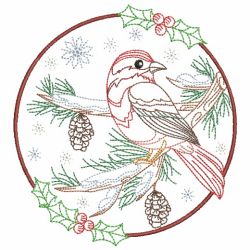Vintage Winter Birds 07(Lg) machine embroidery designs