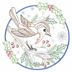 Vintage Winter Birds 09(Lg) machine embroidery designs