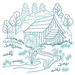 Vintage Country Scene 08(Sm) machine embroidery designs