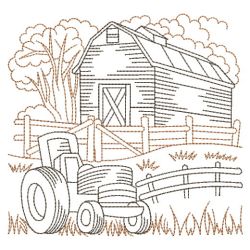 Vintage Country Scene 10(Sm) machine embroidery designs