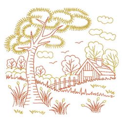 Vintage Country Scene 11(Md) machine embroidery designs