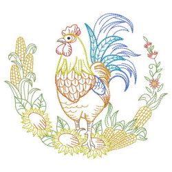 Vintage Chickens 4 02(Md) machine embroidery designs