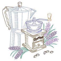 Vintage Coffee Break 01(Lg) machine embroidery designs