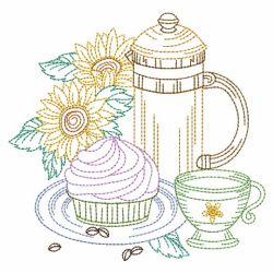 Vintage Coffee Break 02(Md) machine embroidery designs