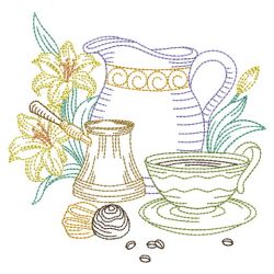 Vintage Coffee Break 09(Lg) machine embroidery designs