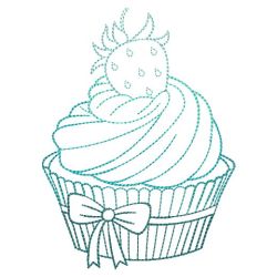 Vintage Cupcakes 03(Md) machine embroidery designs