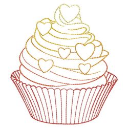 Vintage Cupcakes 04(Lg) machine embroidery designs