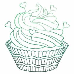 Vintage Cupcakes 10(Md) machine embroidery designs