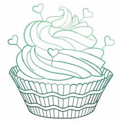 Vintage Cupcakes 10(Lg) machine embroidery designs