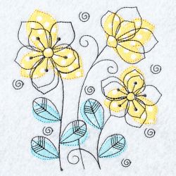 Applique Doodle Flowers 07(Lg)