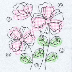 Applique Doodle Flowers 09(Lg)