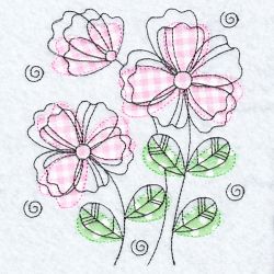 Applique Doodle Flowers 09(Sm) machine embroidery designs