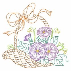 Vintage Floral Baskets 3 05(Md) machine embroidery designs