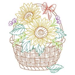 Vintage Floral Baskets 3 10(Sm)