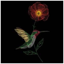 Springtime Hummingbirds 02(Md) machine embroidery designs