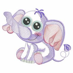 Rippled Baby Animals 5 02(Lg) machine embroidery designs