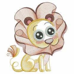 Rippled Baby Animals 5 09(Lg) machine embroidery designs