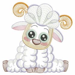 Rippled Baby Animals 5 10(Lg) machine embroidery designs
