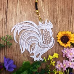 FSL Rooster 01 machine embroidery designs