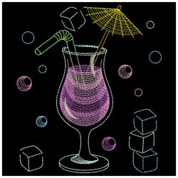 Vintage Cocktails 03(Md) machine embroidery designs