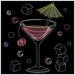 Vintage Cocktails 05(Lg) machine embroidery designs