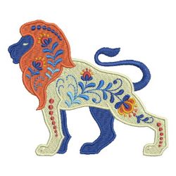 Folk Art Animals 2 09 machine embroidery designs