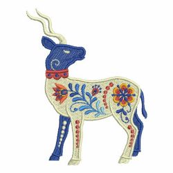 Folk Art Animals 2 10 machine embroidery designs