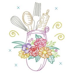 Kitchen In Bloom 3(Md) machine embroidery designs