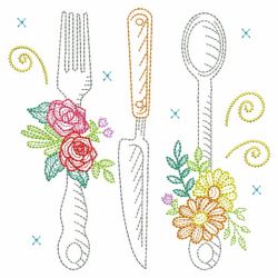 Kitchen In Bloom 3 03(Md) machine embroidery designs