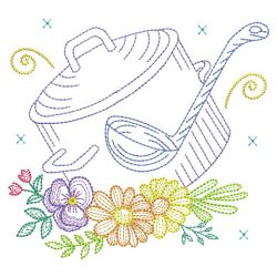 Kitchen In Bloom 3 12(Lg) machine embroidery designs