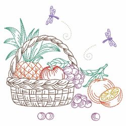 Vintage Fruit Baskets 2 06(Md) machine embroidery designs