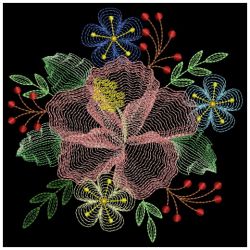 Blooming Garden 5 08(Lg) machine embroidery designs