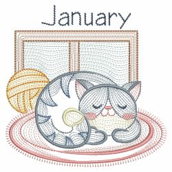 Months of the Year Animals 01(Lg) machine embroidery designs