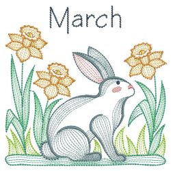 Months of the Year Animals 03(Md) machine embroidery designs
