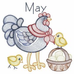 Months of the Year Animals 05(Md) machine embroidery designs