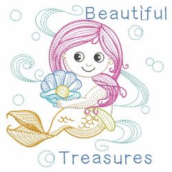 Vintage Little Mermaids 2 07(Md) machine embroidery designs