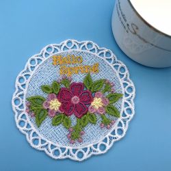 FSL Floral Coaster 06 machine embroidery designs