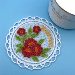 FSL Floral Coaster 08 machine embroidery designs