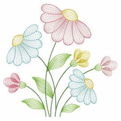Rippled Floral Delight 02(Lg) machine embroidery designs