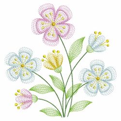 Rippled Floral Delight 04(Sm) machine embroidery designs